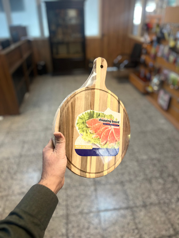 تخته راکتی سرو چوب گردو قطر 27 سانت