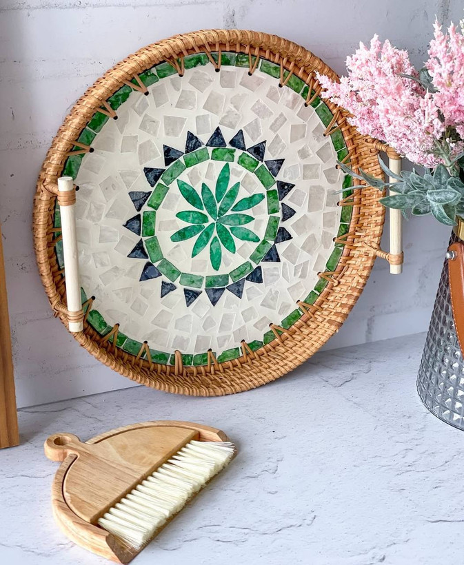 جاروخاک انداز مینیمال رومیزی چوبی