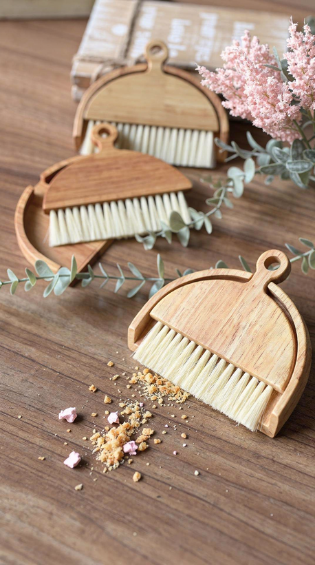 جاروخاک انداز مینیمال رومیزی چوبی